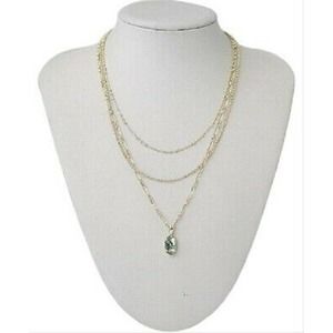 KENDRA SCOTT Elisa Triple Strand Abalone Necklace